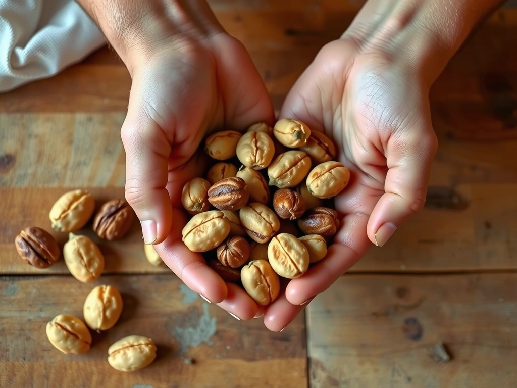 Handvoll Nüsse